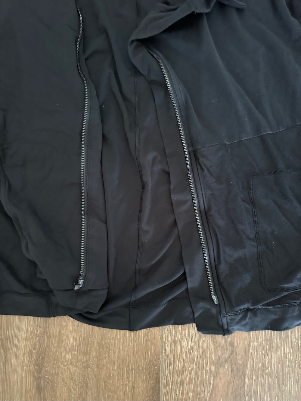 lululemon athletica Black Hooded Utility Jacket. Size 12.